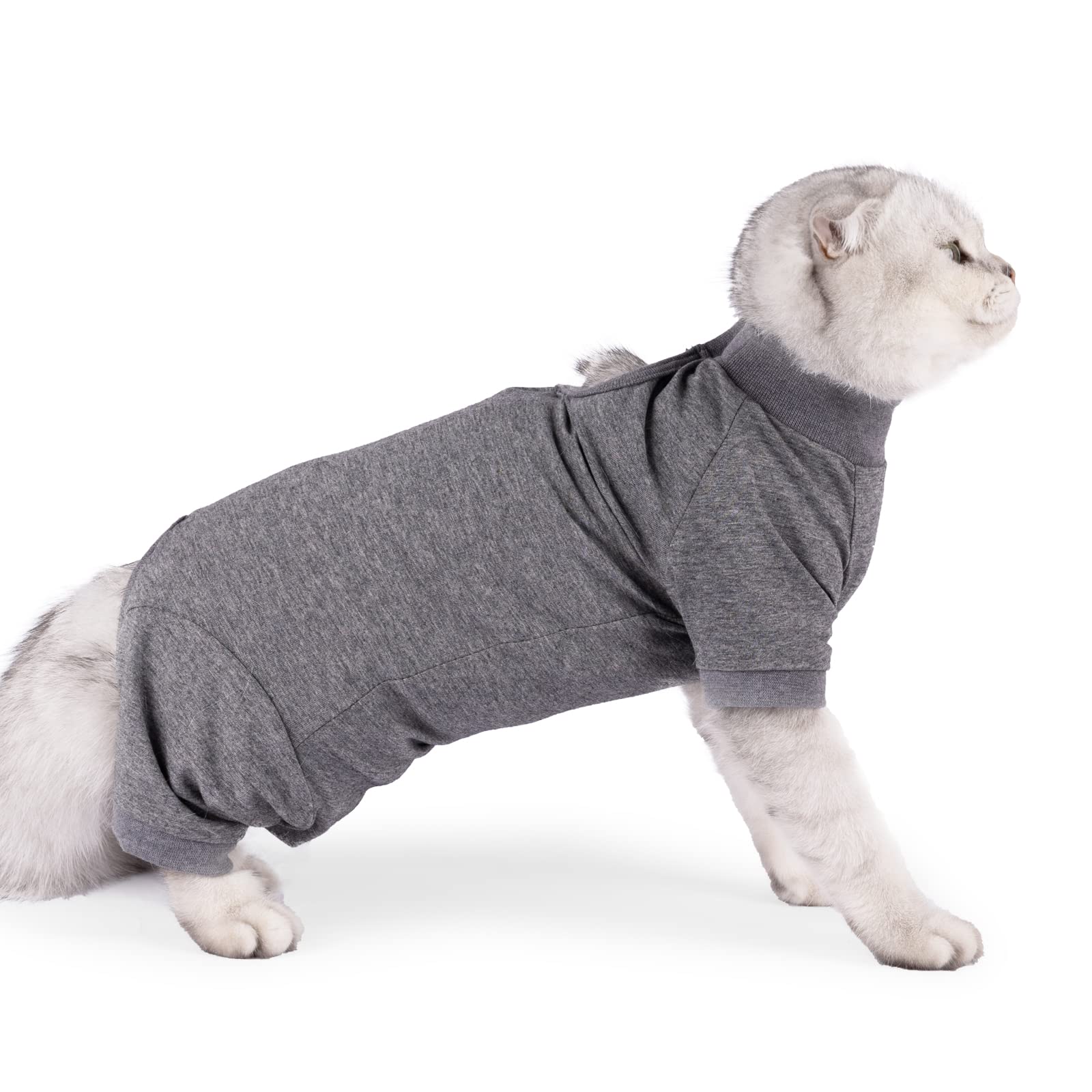 LIANZIMAU diseño con mangas largas evita lamido y mantiene cómodo al gato
