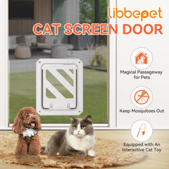 LIBBEPET puerta-magnetica-cierre presenta un acceso seguro y cómodo para tu gato.