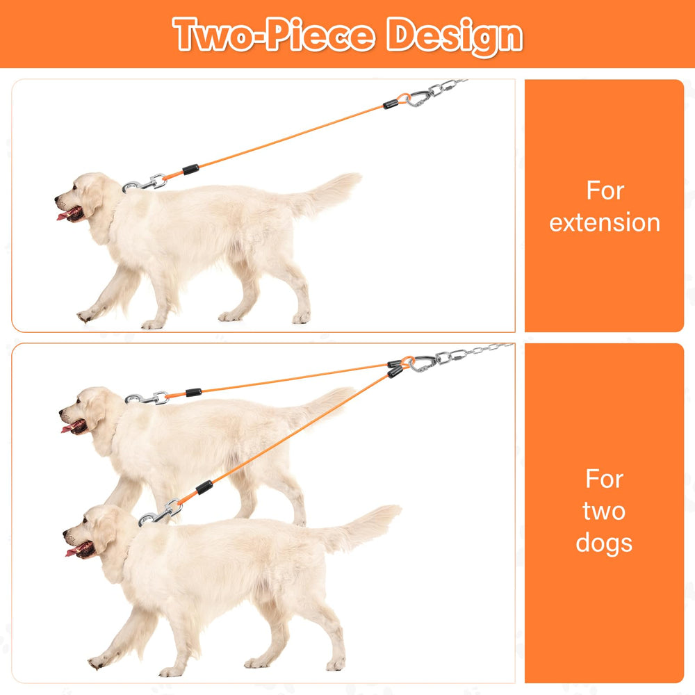 Uso individual o doble para caminar dos perros