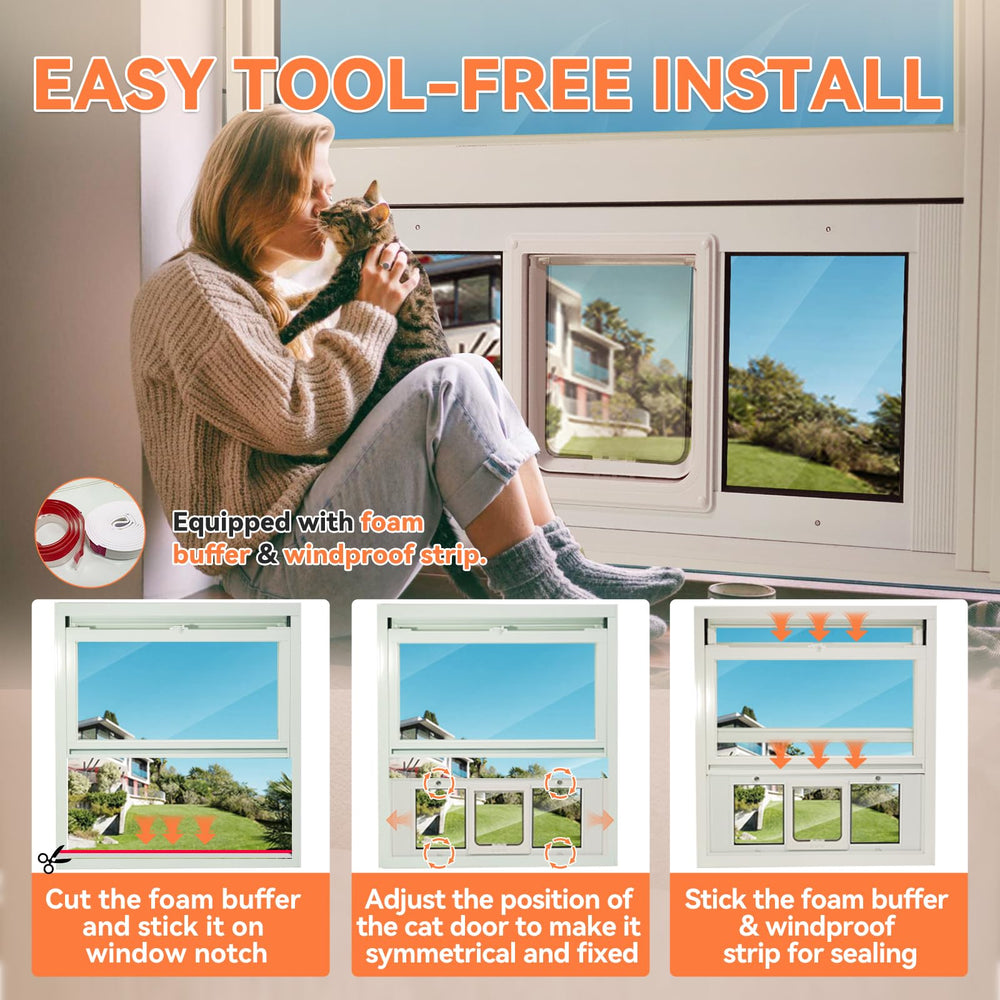 LIBBEPET medidas de ventana vertical compatibles para mayor versatilidad