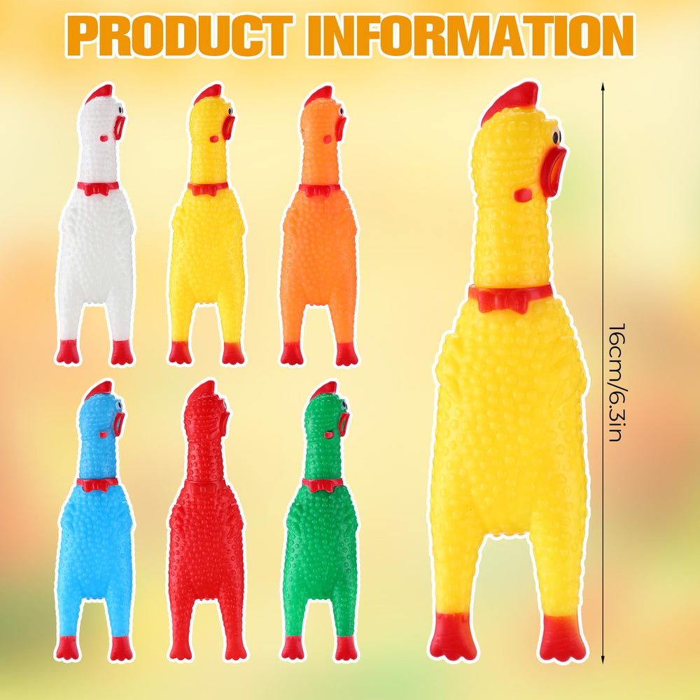 Pollito de goma resistente de Libima, duradero para juego diario con mascotas