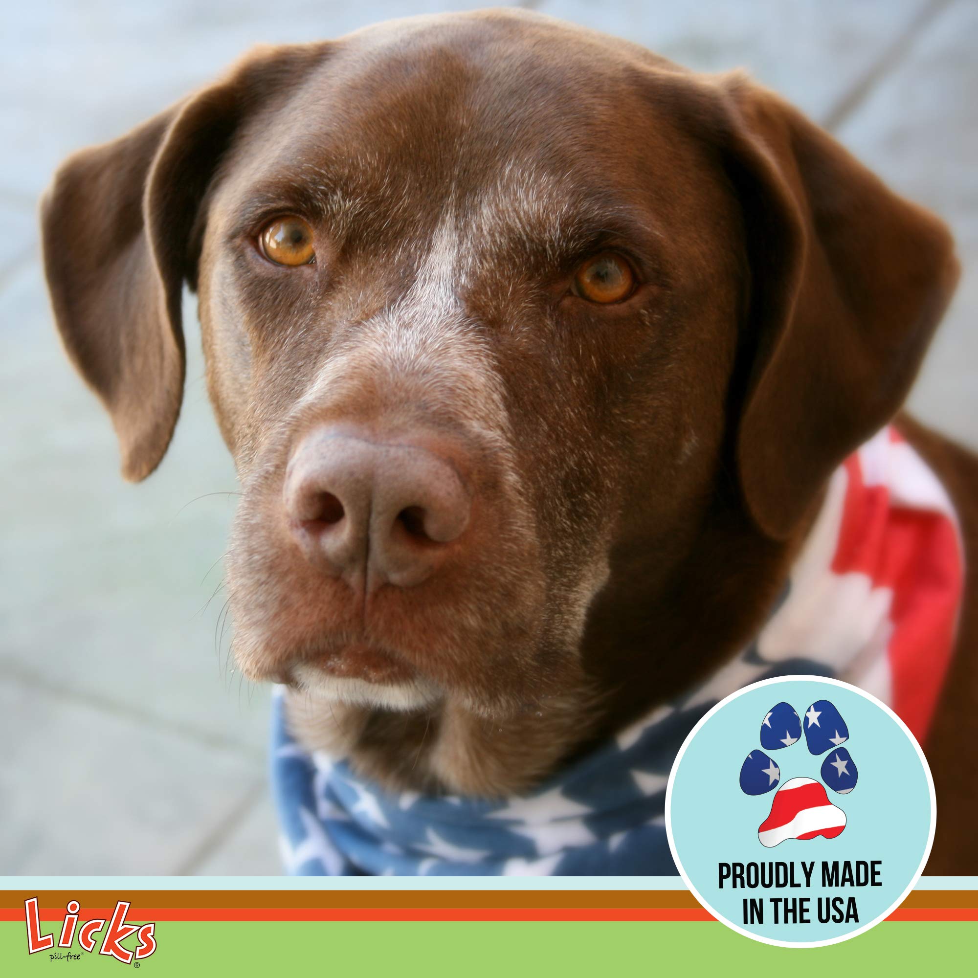 Licks Pill Free LiquiPaks cuidado compasivo para perros y gatos.