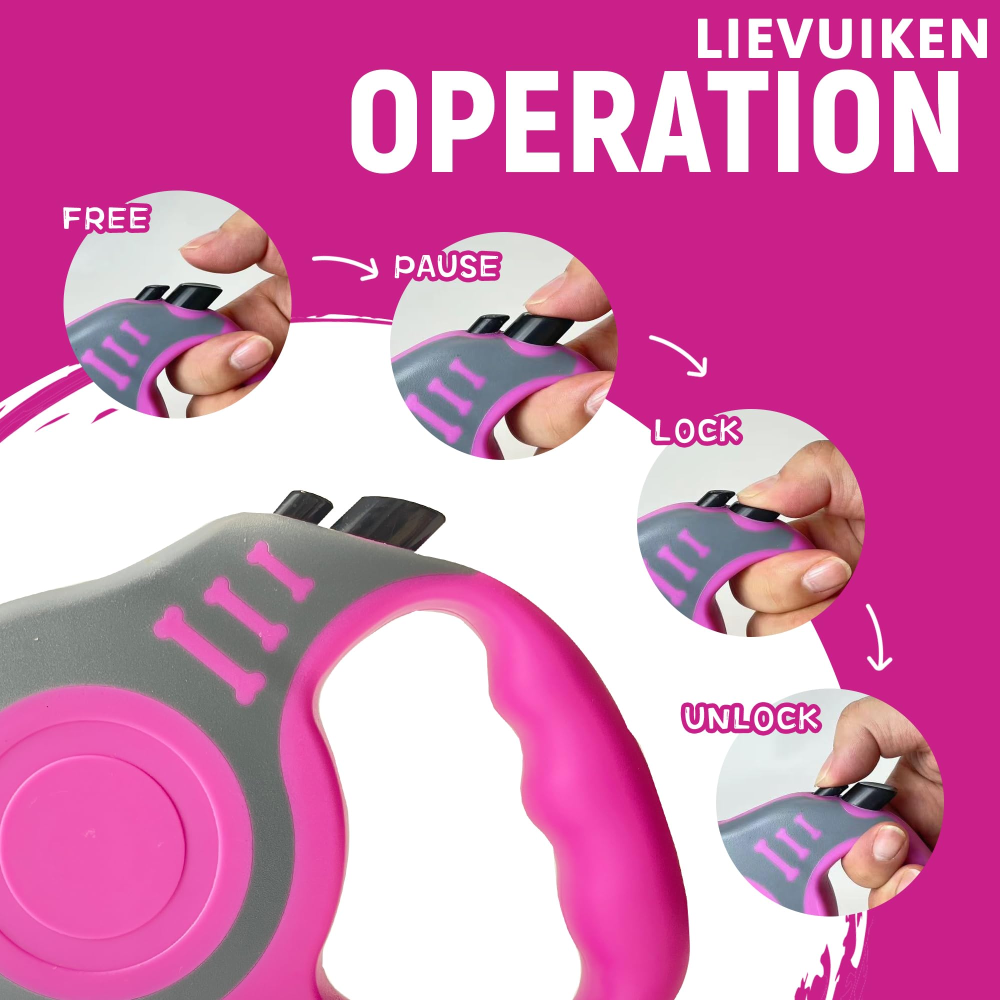 Freno ergonómico LIEVUIKEN facilita detenerse con suavidad.