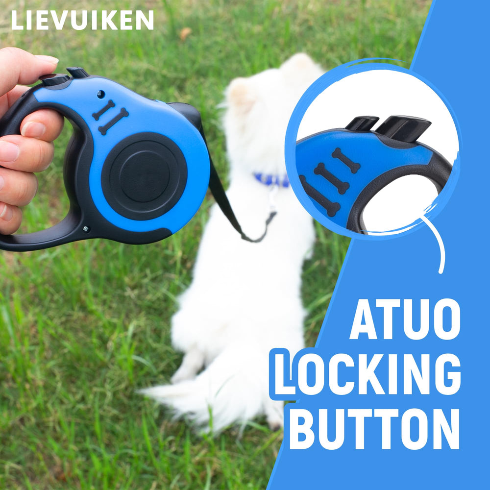 LIEVUIKEN cuerda extensible para perros de 16 pies con mayor alcance.