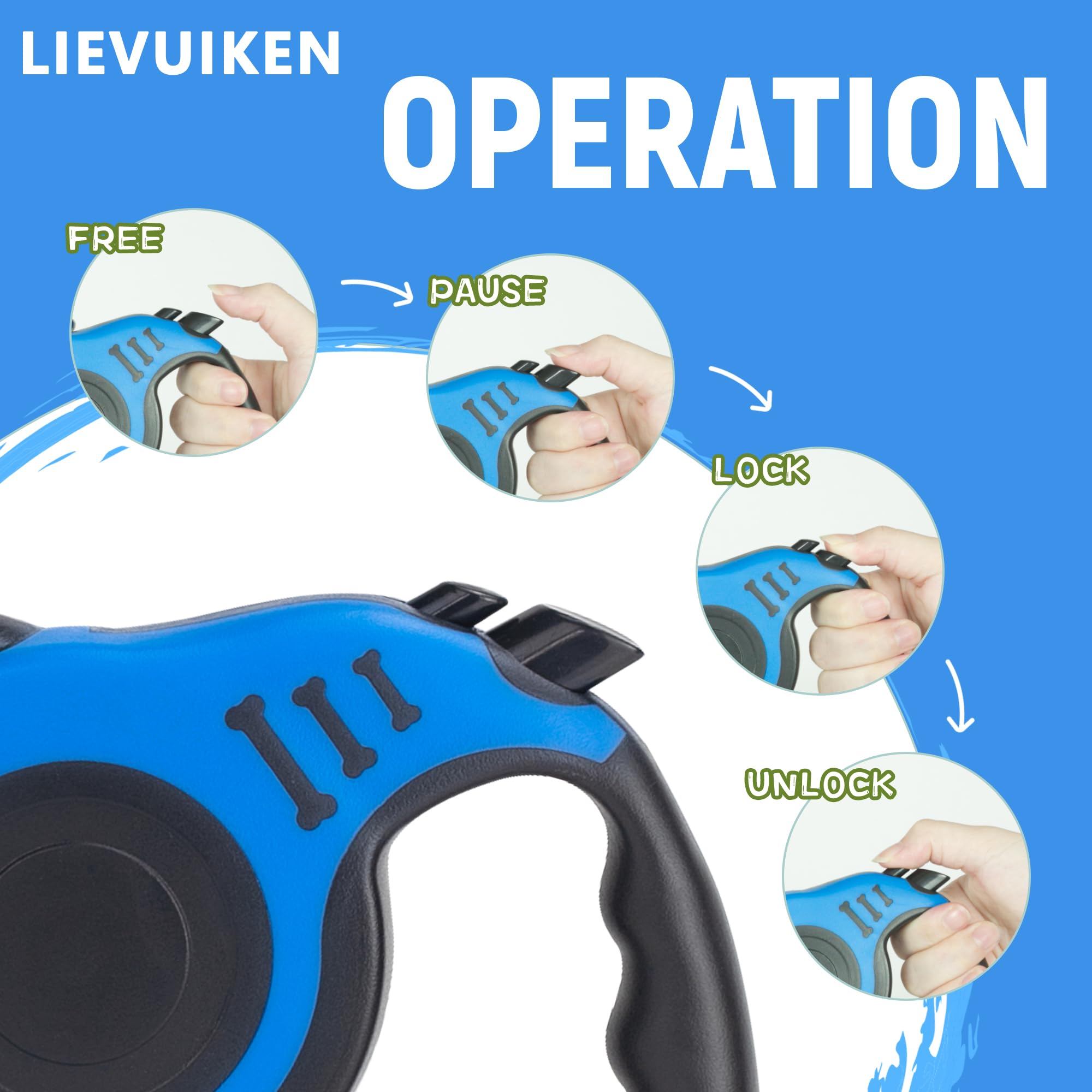 LIEVUIKEN diseño resistente de carcasa plástica para uso al aire libre.