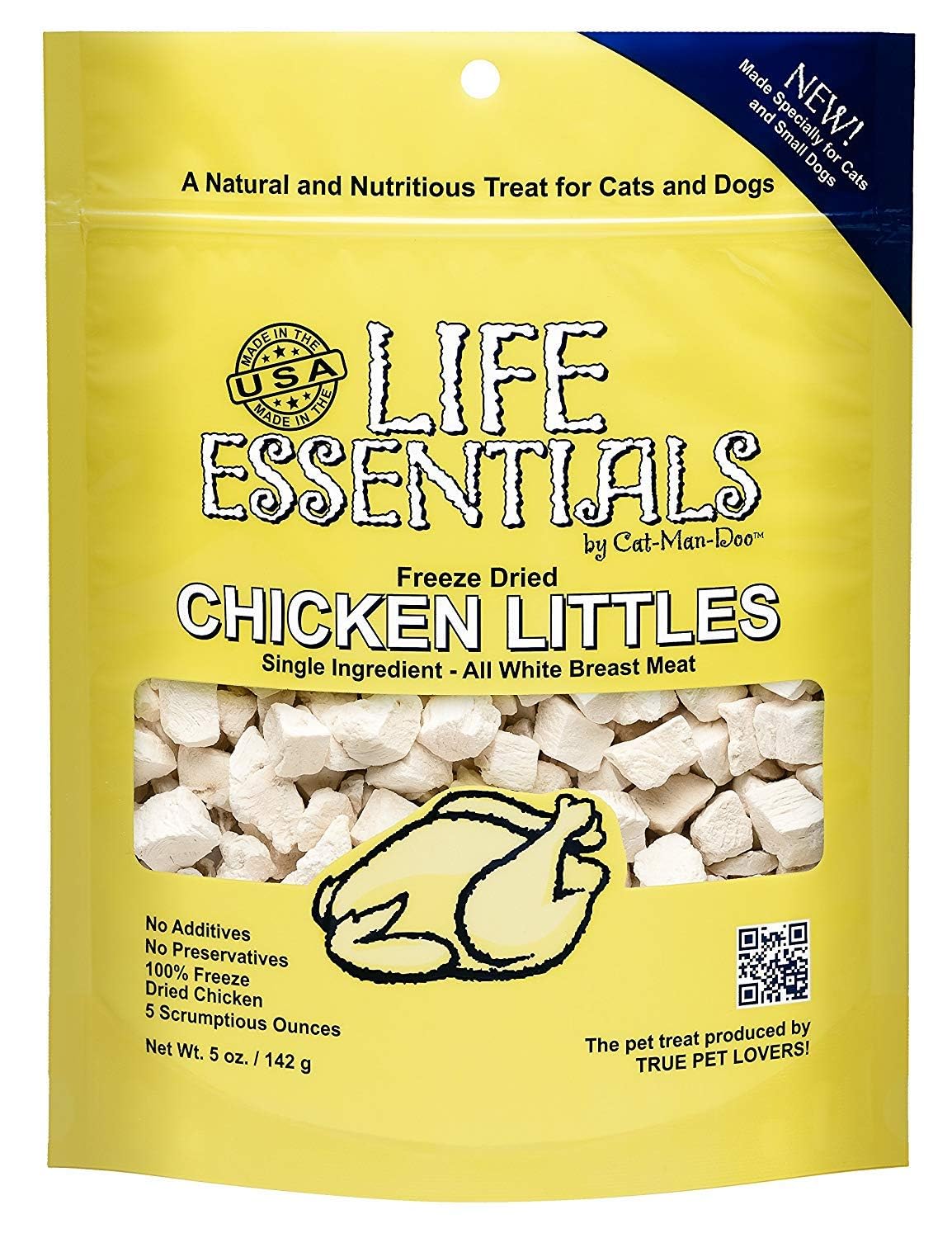 Life Essentials entrena con trocitos de pollo liofilizado para mascotas