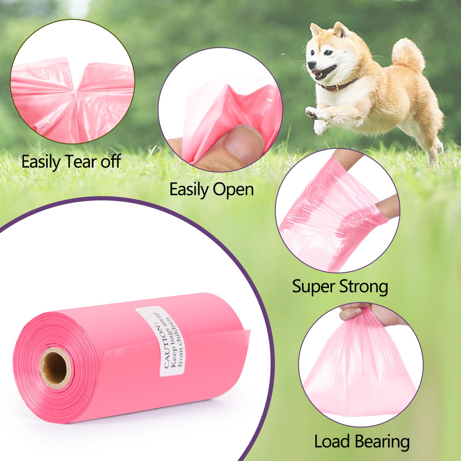 Conjunto Lifegogo con 57 rollos para uso prolongado y dispensador incluido.