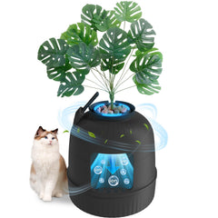 Lifewit, vista frontal de la caja oculta para gatos, integración elegante y silenciosa.