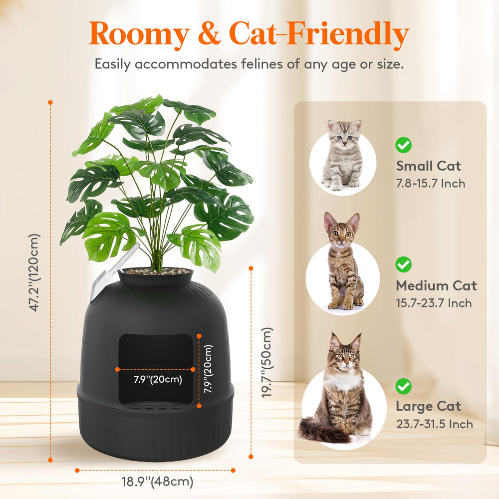 Espacio amplio Lifewit para gatos de cualquier tamaño.