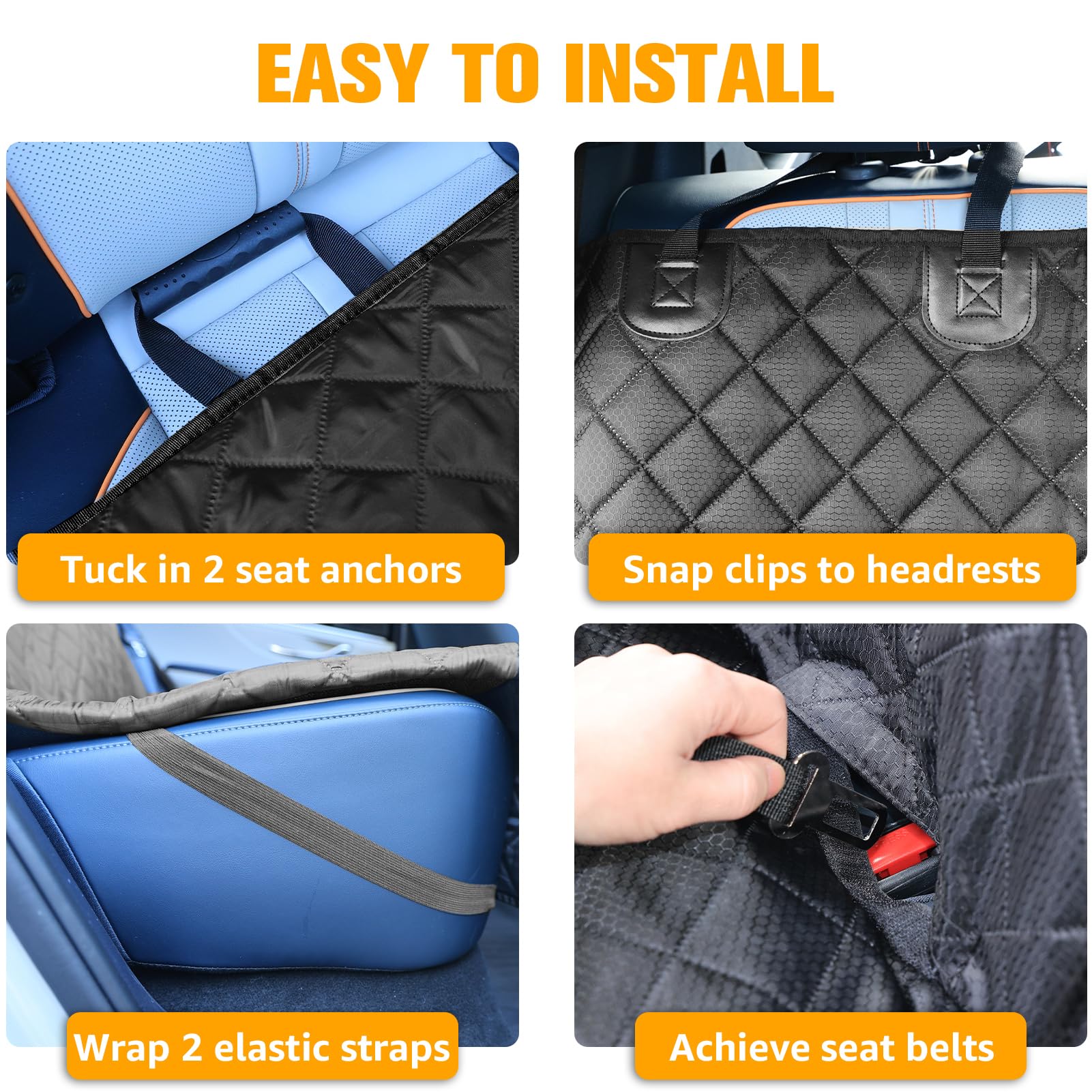 Mat de mascota de LIFTGO para respaldo del asiento y confort de perros