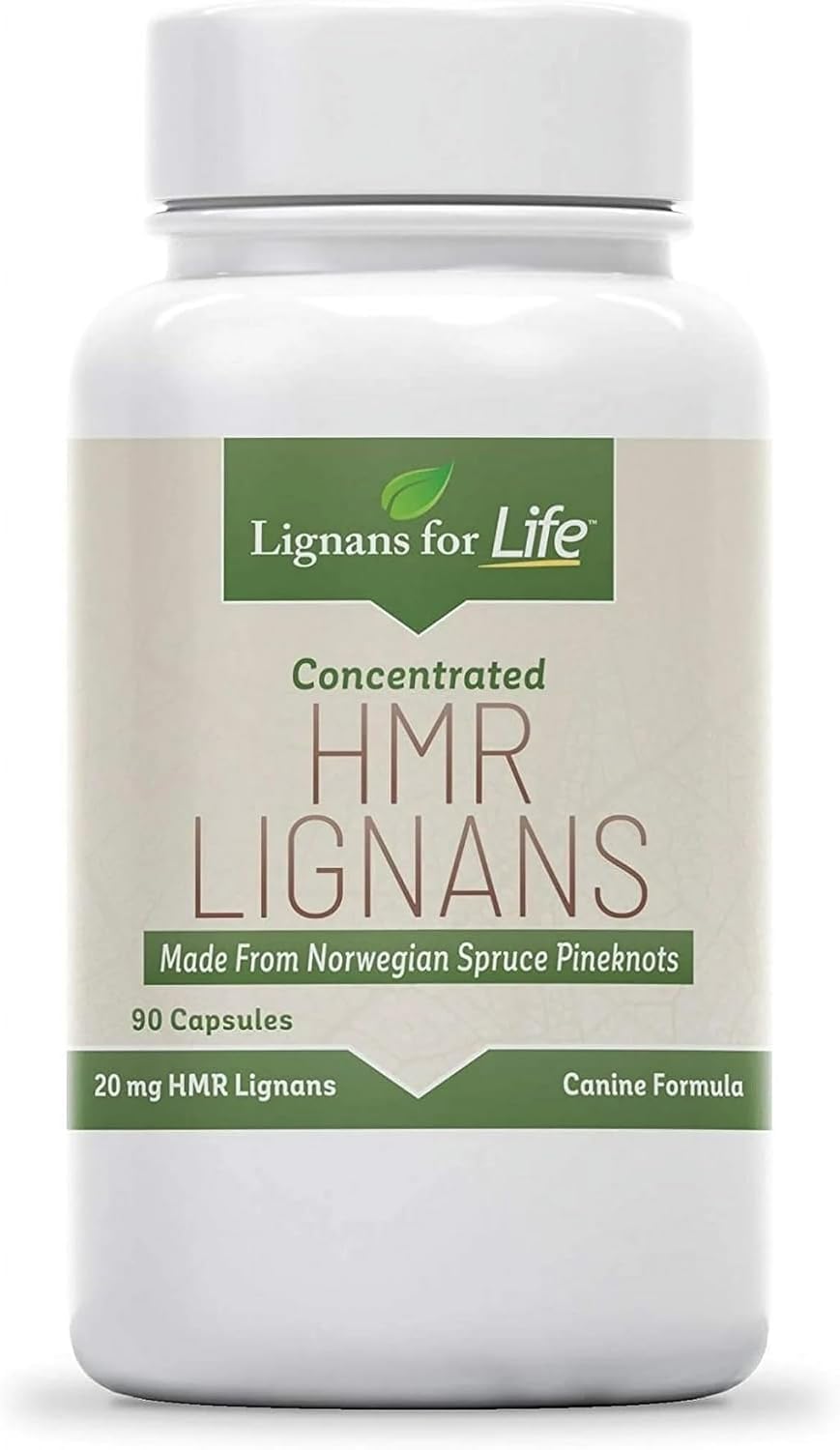 Lignans For Life HMR Lignans 20mg, cápsulas para perro de tamaño medio, apoyo digestivo