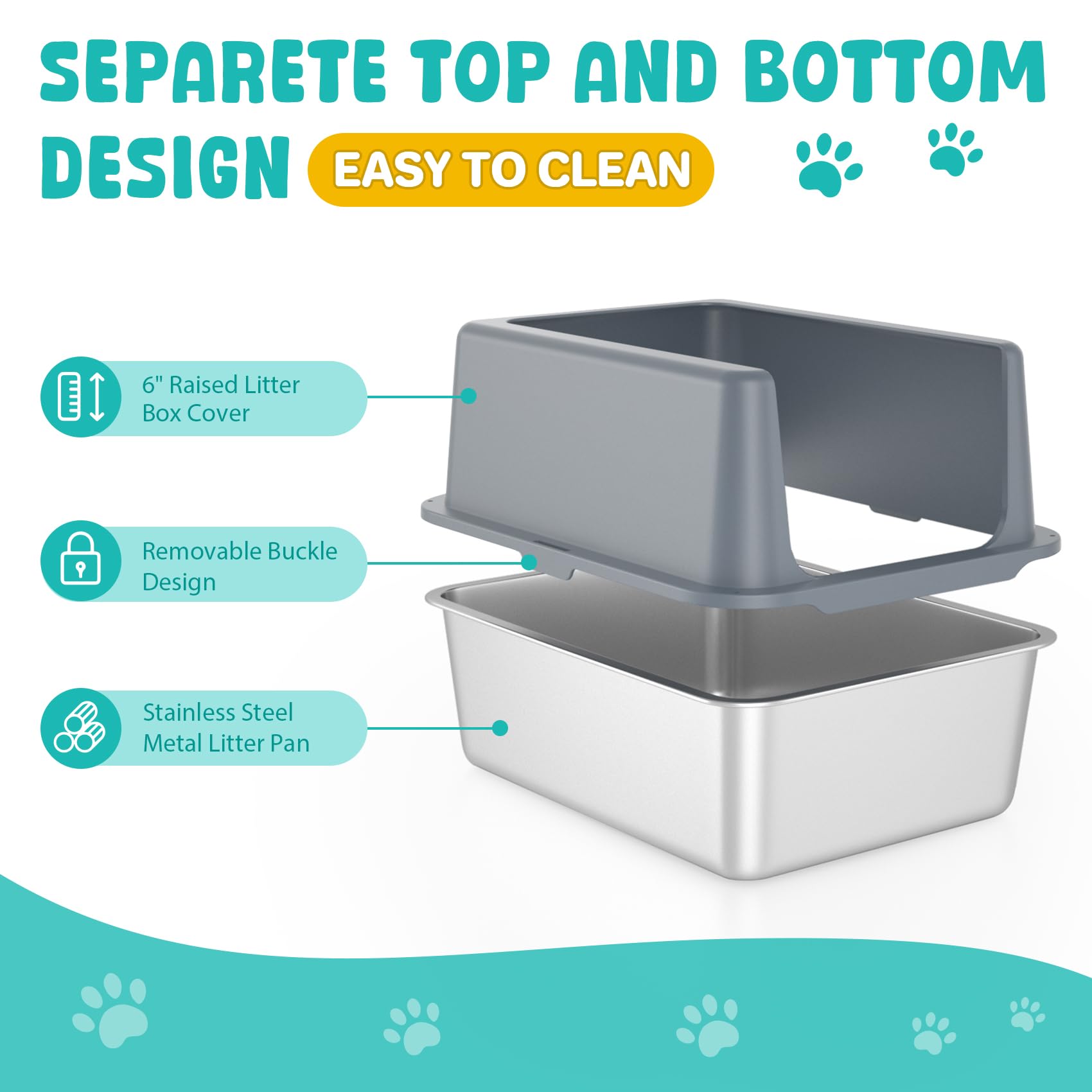 LIHOOOOM caja con tapa, diseño que evita derrames