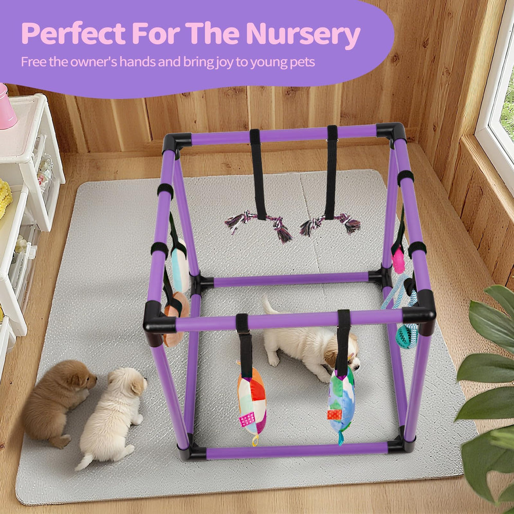 Liitrton Gimnasio para Cachorros, tamaño compacto para espacios pequeños del hogar.