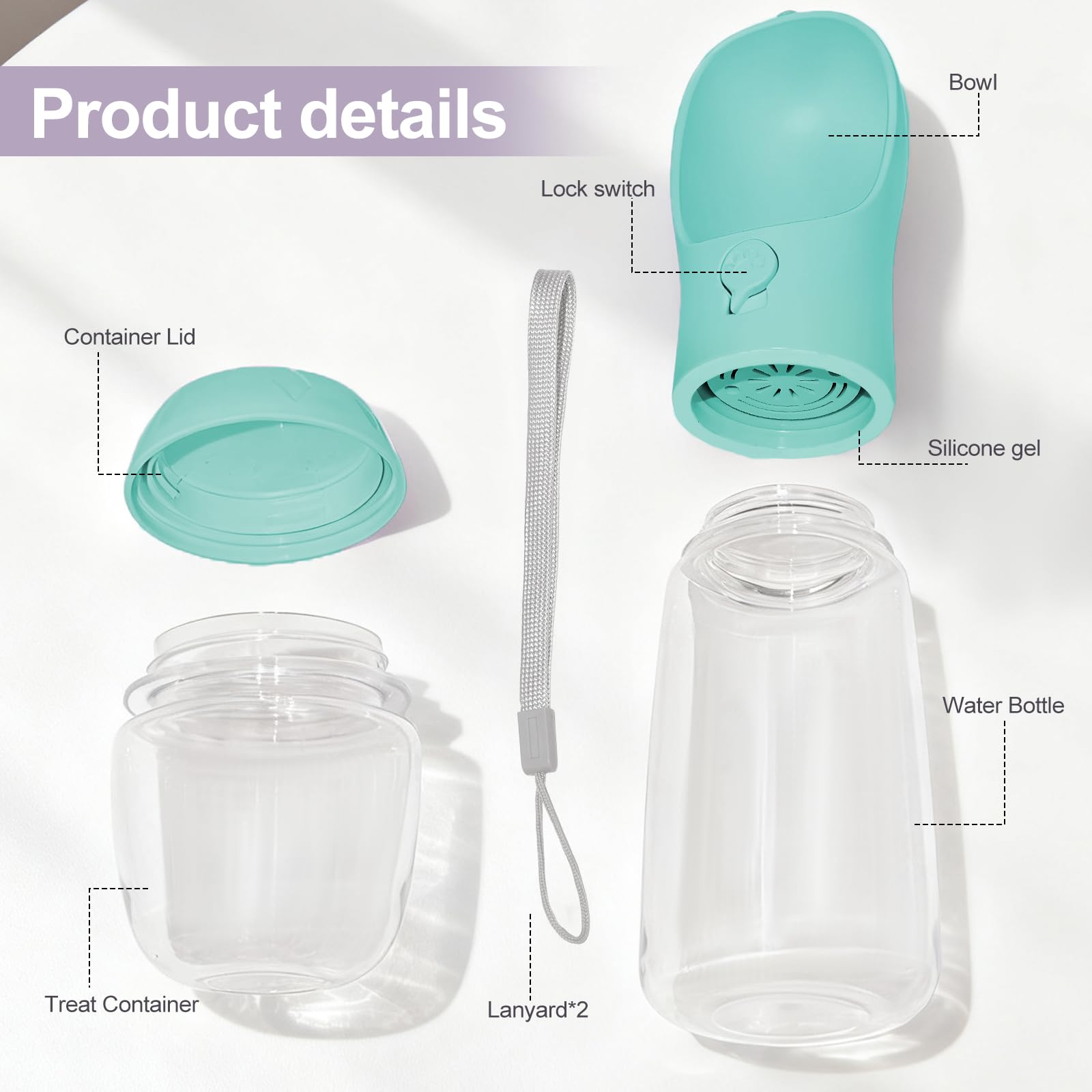 Dispenser portátil de agua Liphier con correa para caminatas.