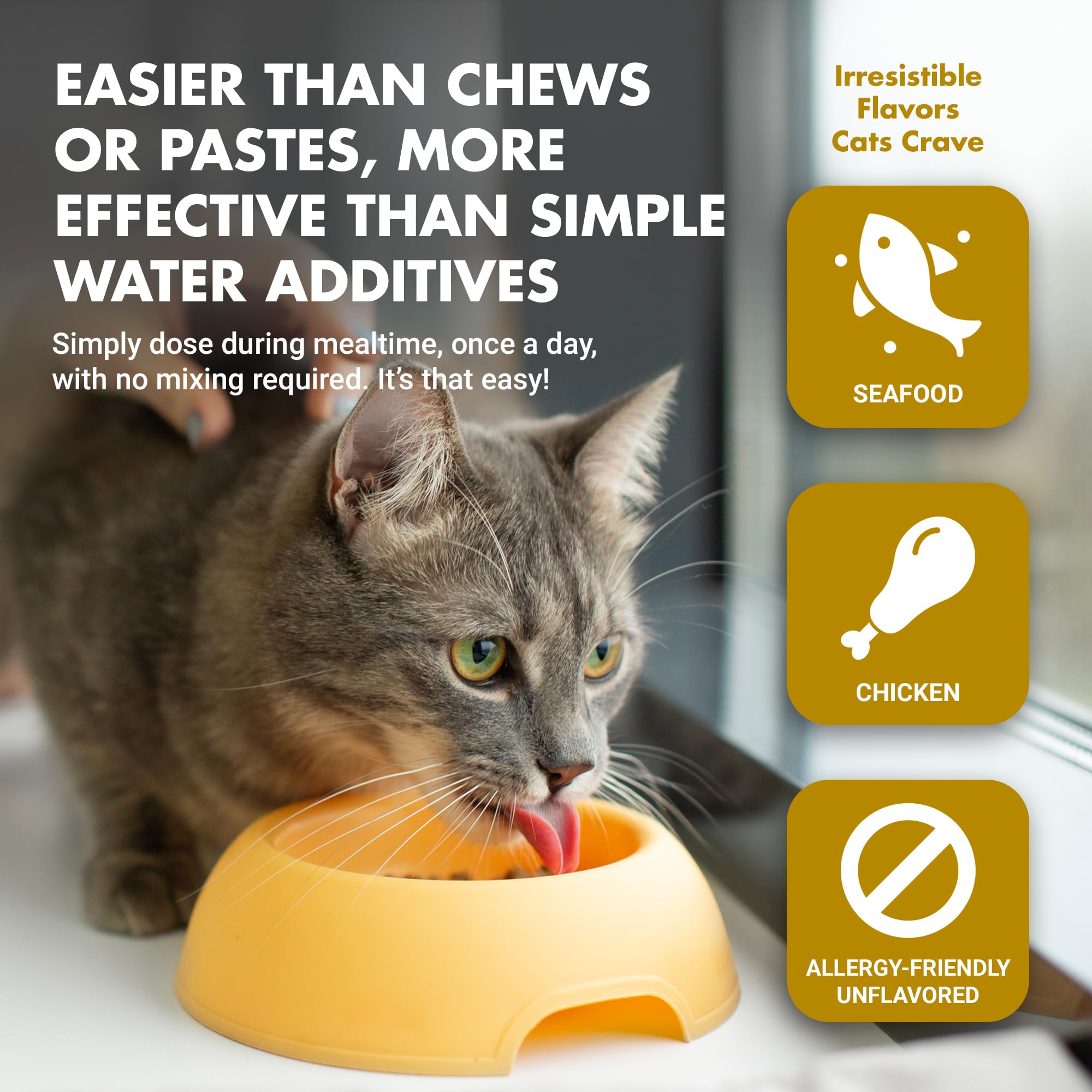 LIQUID-VET cuidado de piel sensible en gatos, confort diario.
