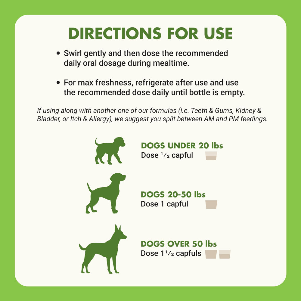 LIQUID-VET K9 Hip & Joint Formula para perros exigentes, sabor agradable.