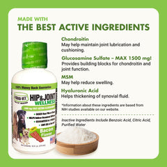 LIQUID-VET K9 Hip & Joint Formula sabor pollo facilita la ingesta.