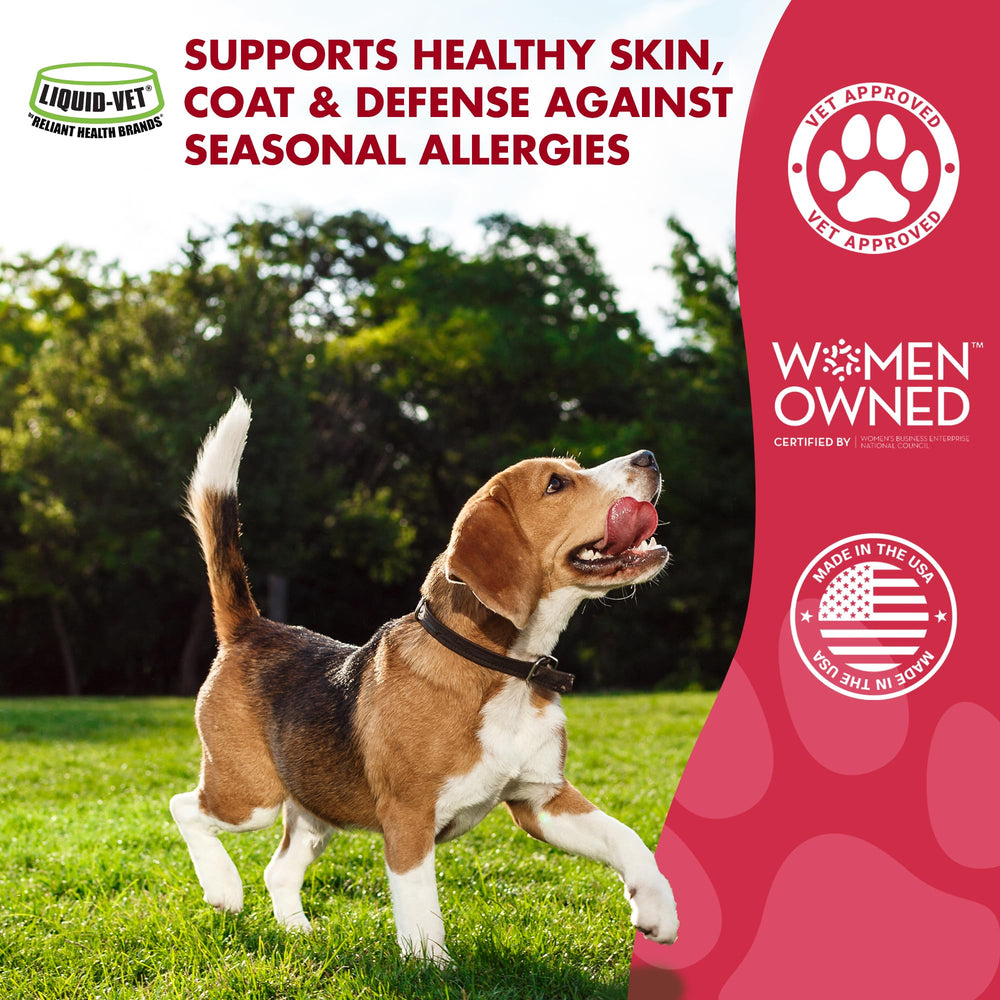 LIQUID-VET K9 Itch Allergy, etiqueta clara para decisiones rápidas