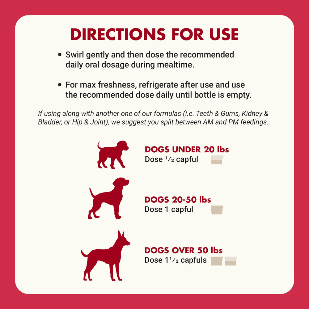 LIQUID-VET K9 Itch & Allergy, textura líquida fácil de mezclar con comida.