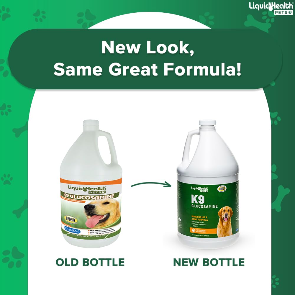 LIQUIDHEALTH K9 Glucosamina, dosis diaria para movilidad