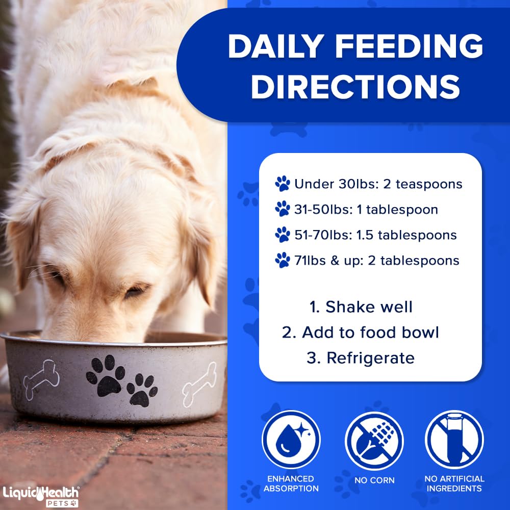 LIQUIDHEALTH K9 Complete: aceite de salmón para movilidad y digestión.