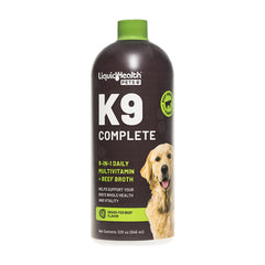 LIQUIDHEALTH K9 Complete: bote para piel y pelaje saludables.