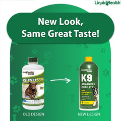 LIQUIDHEALTH Pets K9 Glucosamina, porción diaria para movilidad potencial