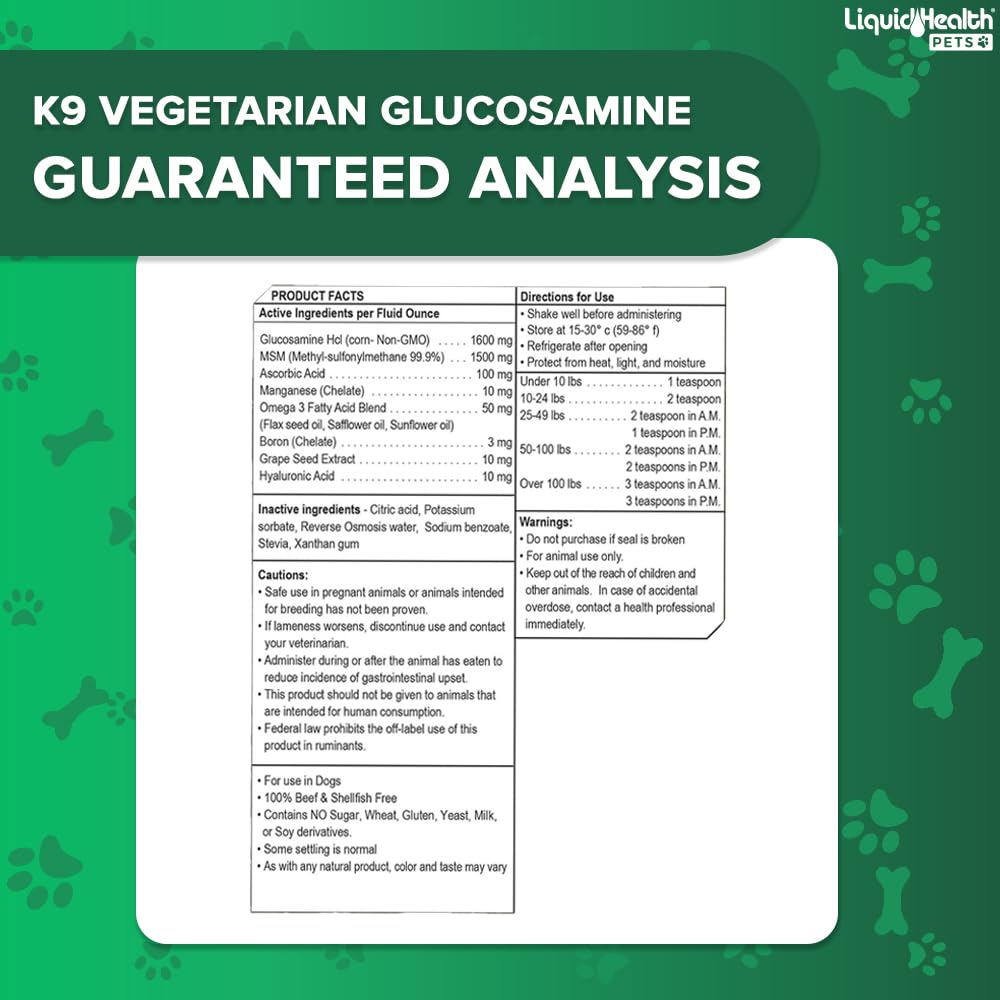 LIQUIDHEALTH Pets K9 perro feliz tras tomar el suplemento.