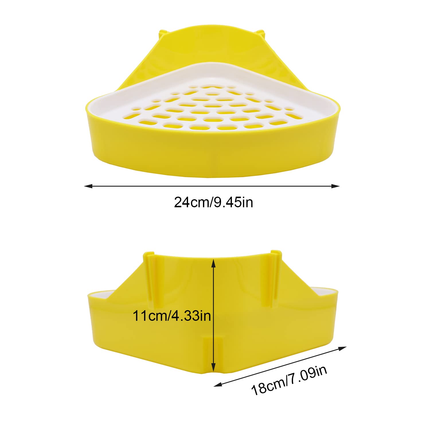 Litewoo caja-litter hamster, bandeja fácil de limpiar para roedores.