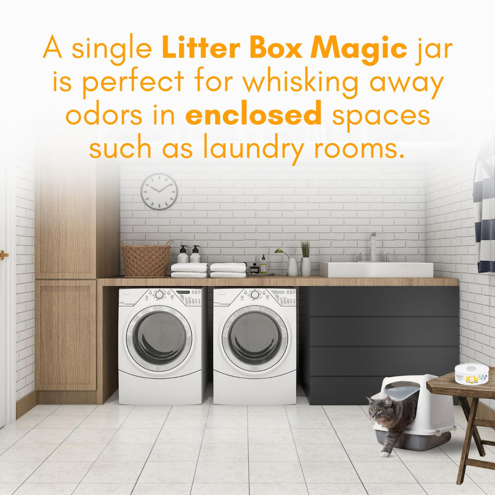 Litter Box Magic ingredientes de alta calidad para neutralizar olores de caja de arena