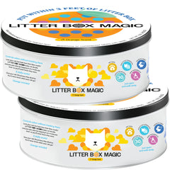 Litter Box Magic: frasco deodorante para arenero, pack 2 para baños frescos.