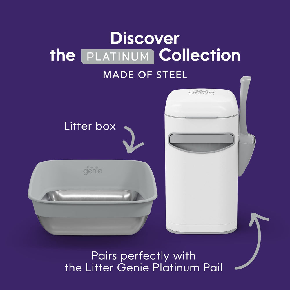 Fácil mantenimiento con Litter Genie Platinum.