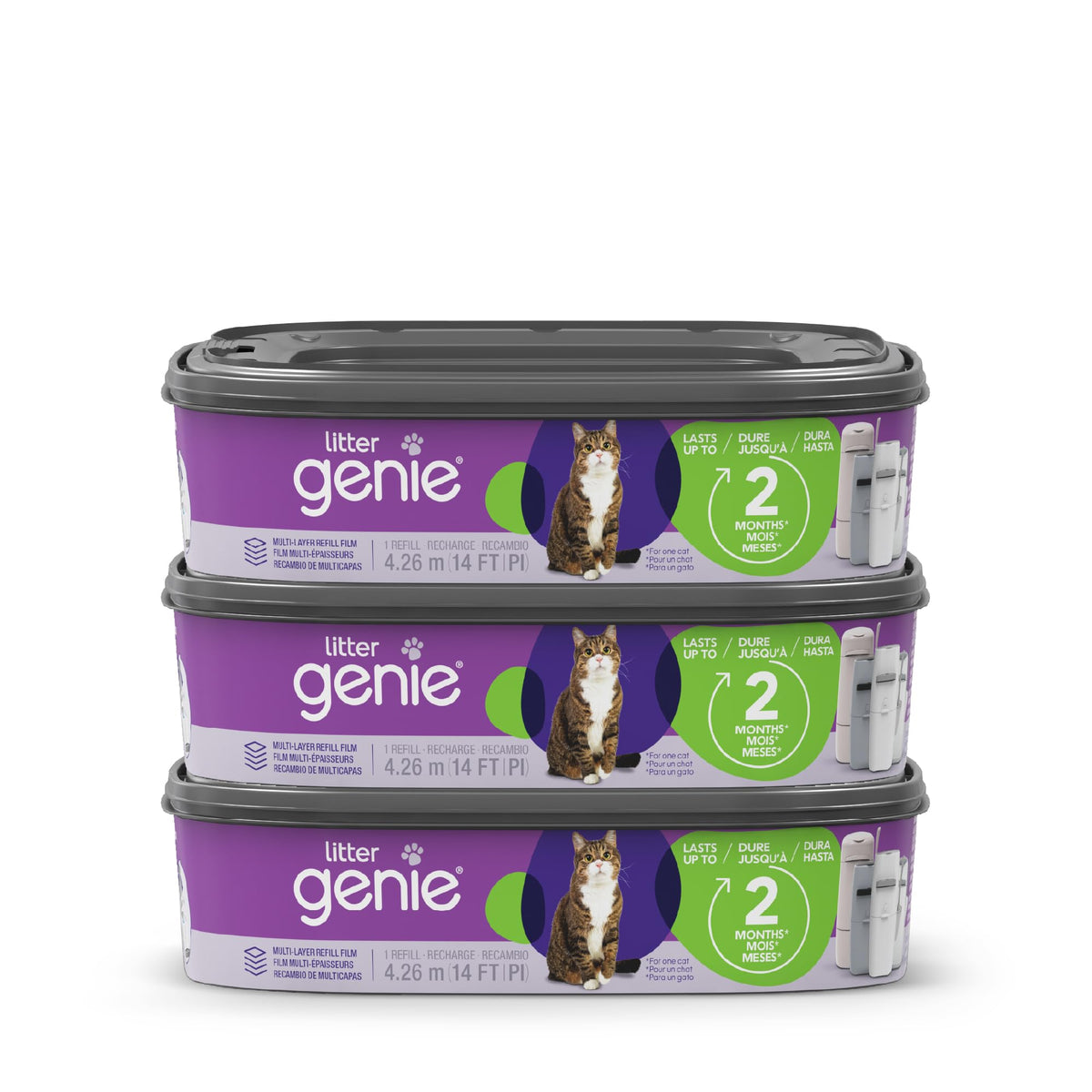 Recambio estándar Litter Genie de 14 pies para control de olores