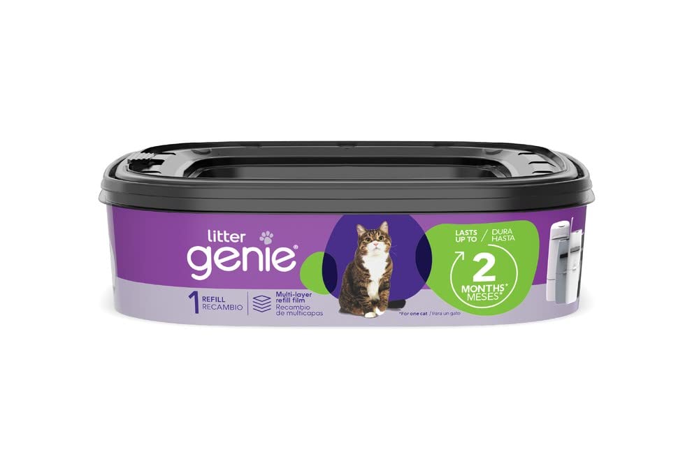 Litter Genie relleno de bolsas con barrera de olor para eliminar olores de basura felina
