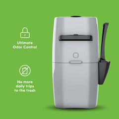 Tapa y asa de Litter Genie facilitan sellar desechos