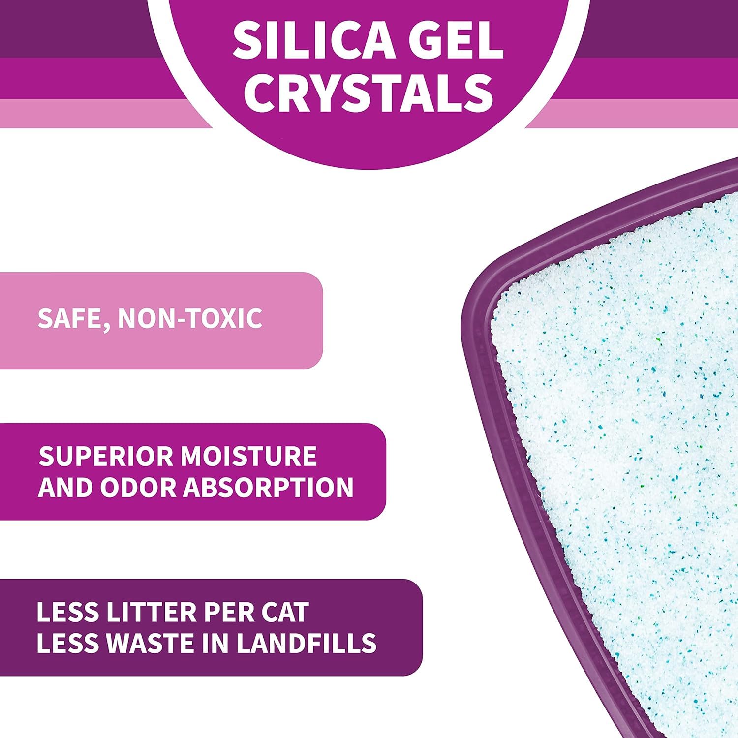 Litter Pearls con canales mini, alta absorcion para limpieza rapida.