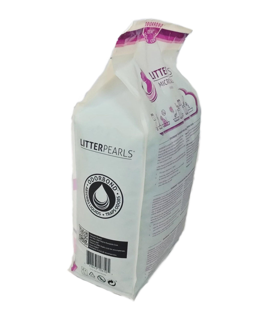 Litter Pearls control de olores diario, mantiene la caja fresca todo el dia.
