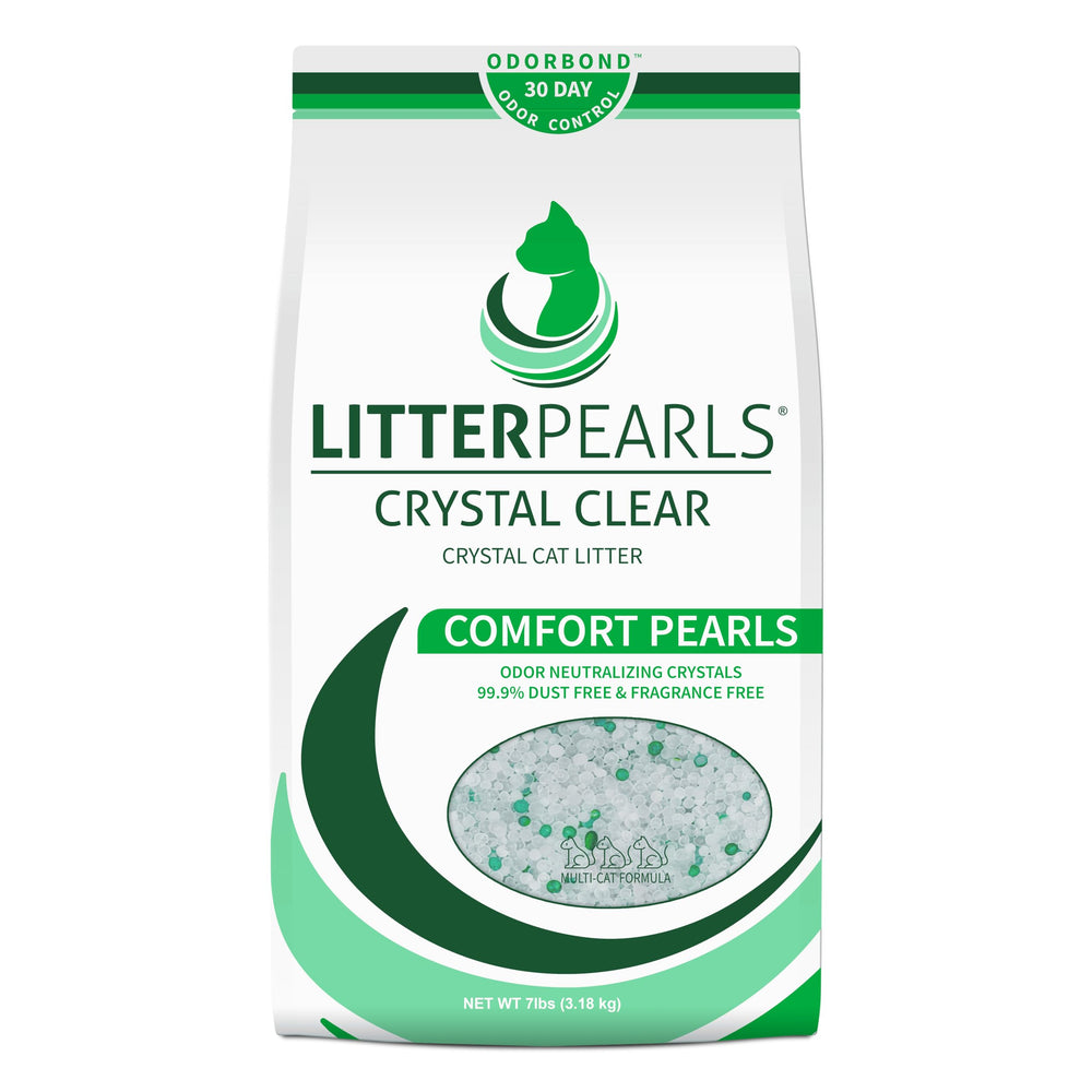 Litter Pearls Crystal Clear sin aroma, cristales de sílice para control de olores prolongado