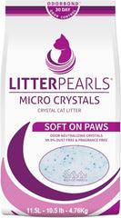 Litter Pearls, cristales micro sin aroma, control de olor suave.