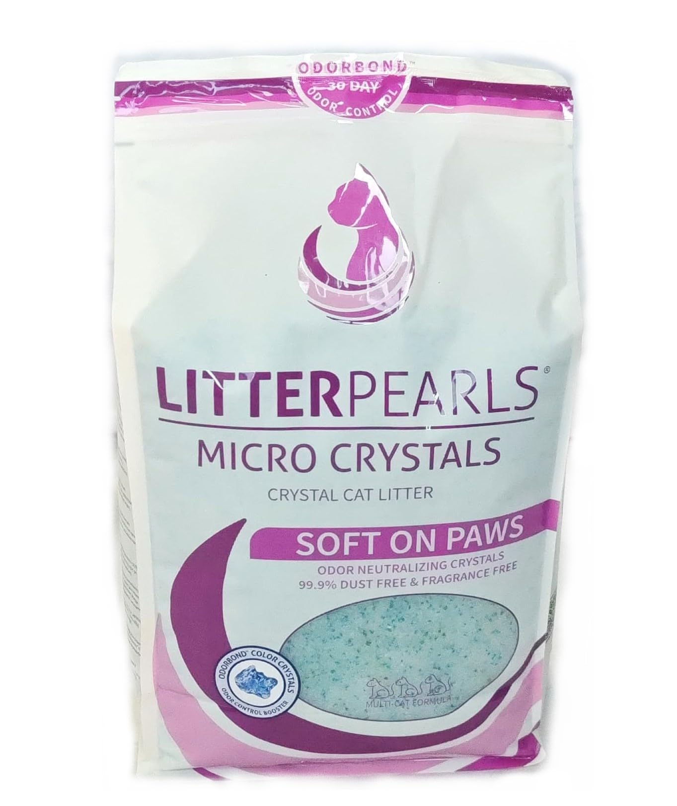 Litter Pearls pesa 10,5 libras, peso ligero para menos volumen en la caja.
