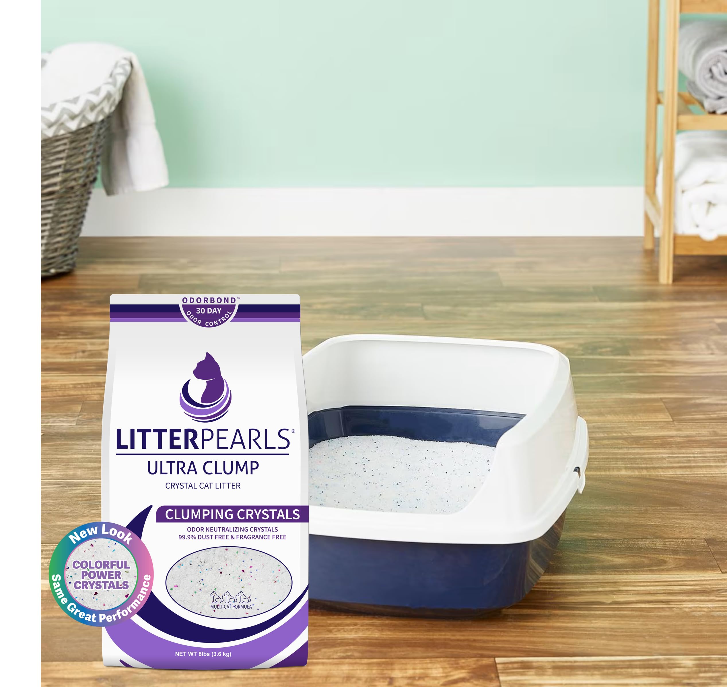 Litter Pearls Ultra Clump, patitas suaves, experiencia cómoda para el gato.