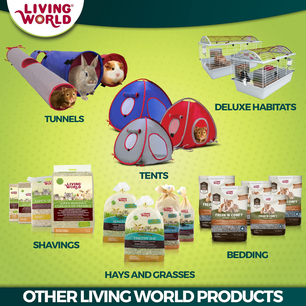 Living World empaque-natural-de-mijo-para-pájaros: presentación atractiva y conservación.