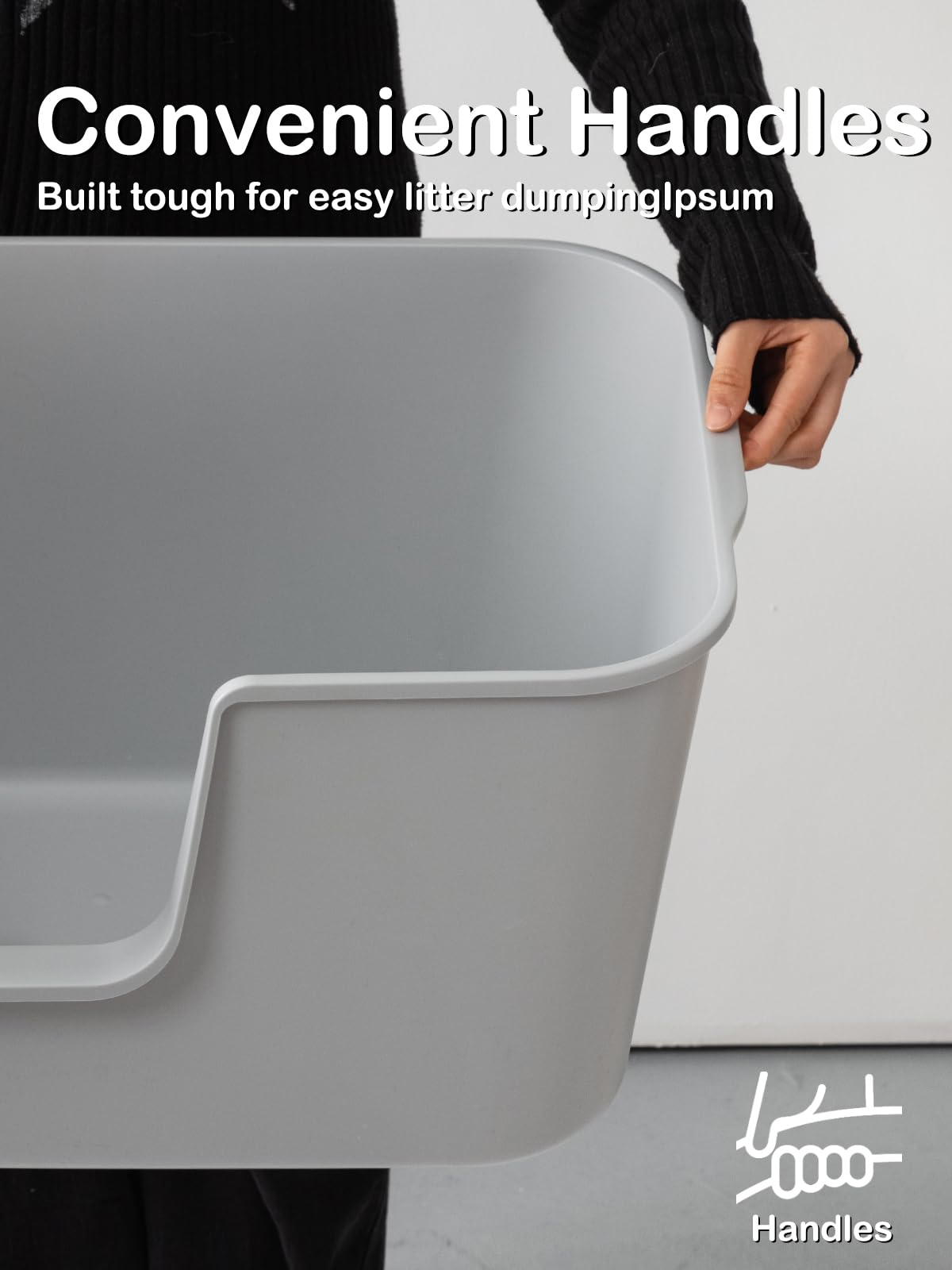 LivLab Mker caja para gatos medidas 24,6 x 16,7 x 12,8 pulgadas para espacios amplios
