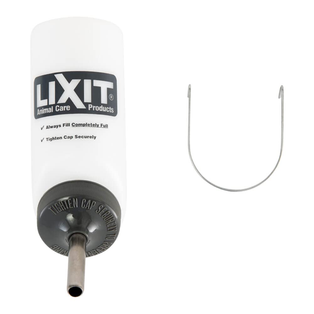 Sello de silicona de la botella Lixit evita fugas y goteos.