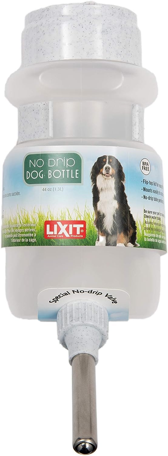 Lixit Top Fill sin derrame, botella para perro 44 oz, uso diario seguro