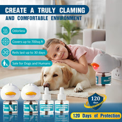 Kit LKXDOV difusor para perros con feromonas para relajación