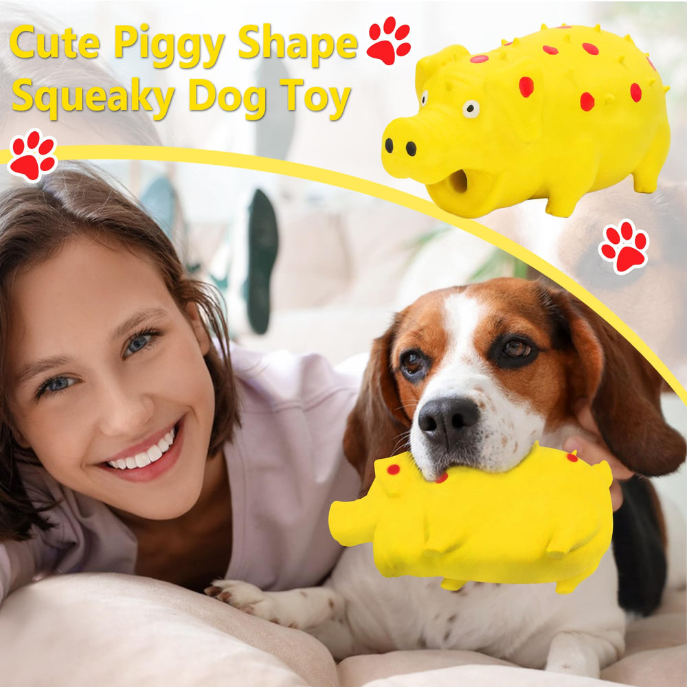 LLSPET cerdito con cara dulce, estimula la curiosidad e interacción con el perro.