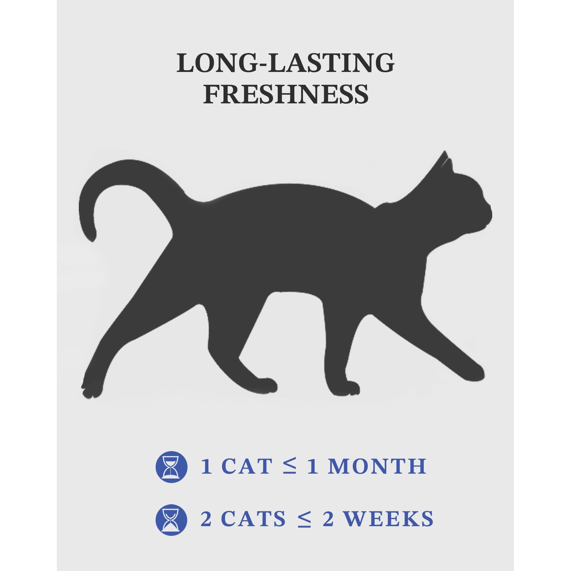 LMJP arena de cristal para gatos proceso libre de polvo