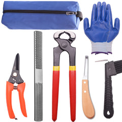 Loaged kit de herrador 8 pulgadas, conjunto completo para pezuñas y cuidado