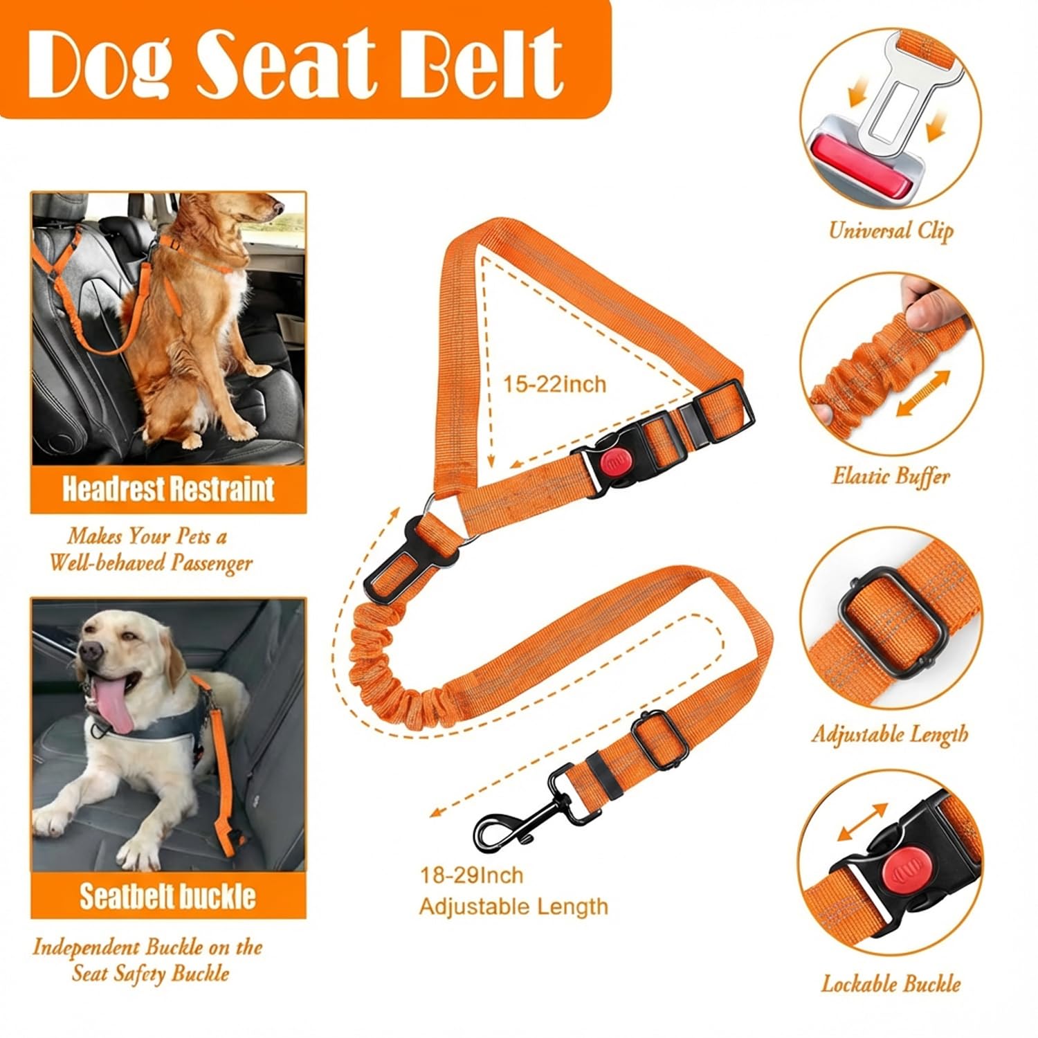 Diseño ergonómico Lobeve naranja, confort en perros de todos tamaños.